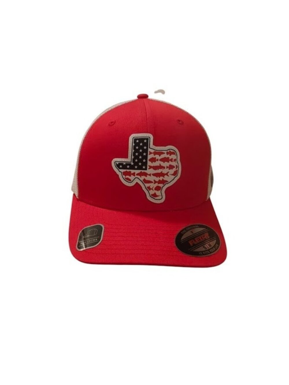Columbia PFG Men's Red Small Medium Stateside Texas Mesh Flexfit Ball Cap New